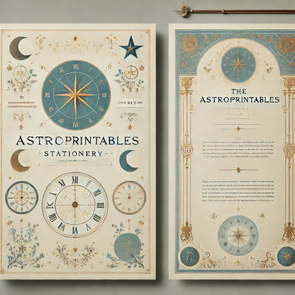 Kit of Mini File Folders with Astrological Clocks - TheAstroPrintables