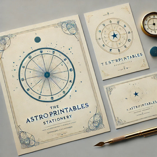 Kit of Mini File Folders with Astrological Clocks - TheAstroPrintables